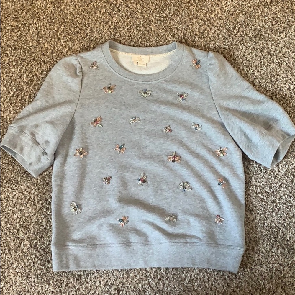 Kate Spade Bee Embellished Sweatshirt